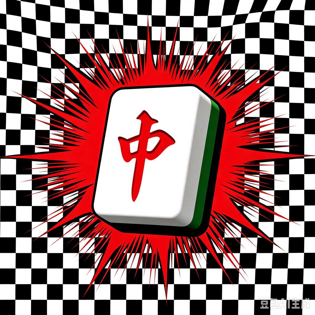 flat print mahjong set