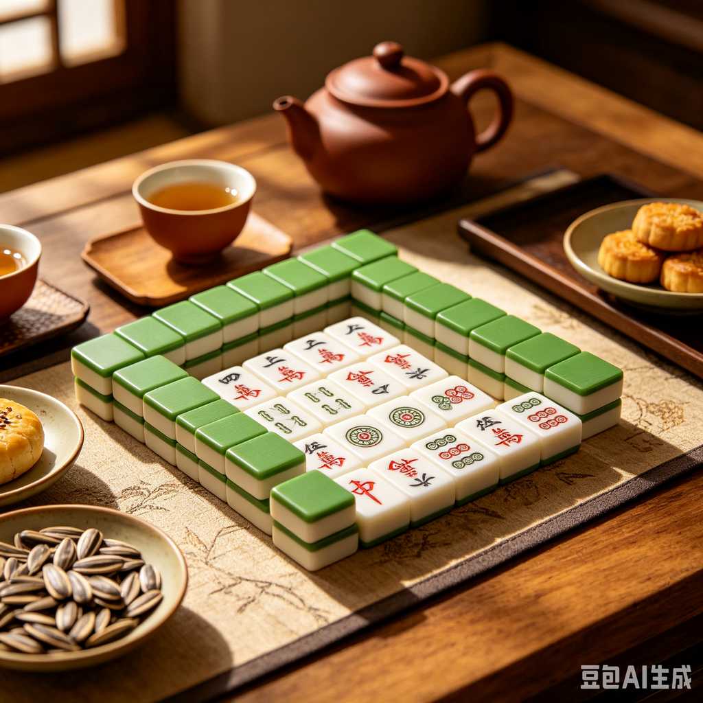 simple text mahjong tiles
